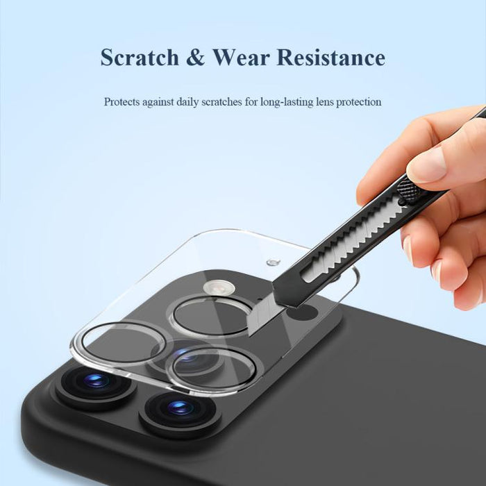 Juego de 2 láminas protectoras de cristal para lentes de cámara LeReach TF Series 3D de cobertura total, versión HD y resistentes al desgaste., For iPhone 17 Pro, For iPhone 17, For iPhone Air
