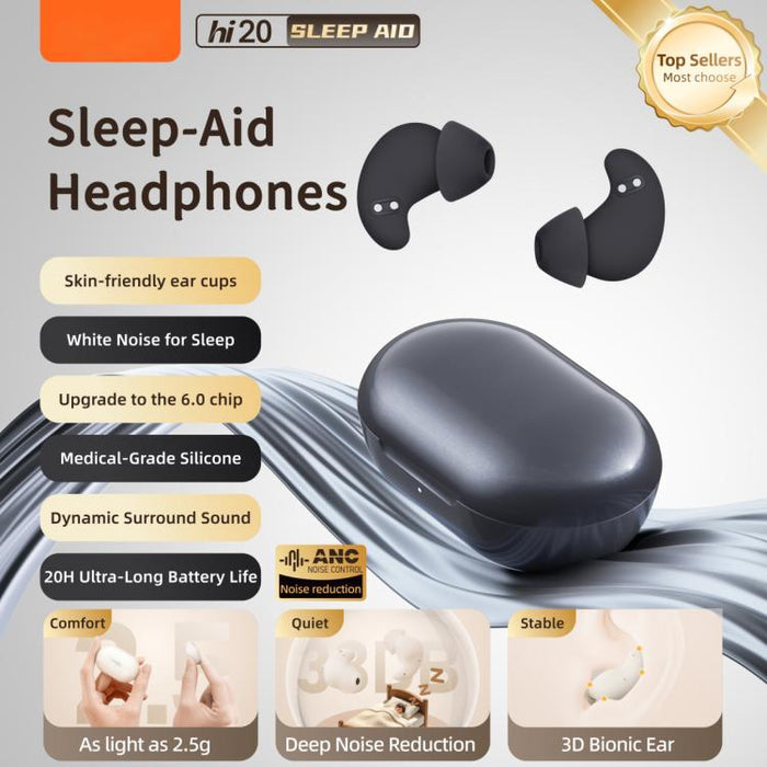 Auriculares inalámbricos Bluetooth Hileo Hi20 con reducción de ruido para dormir.