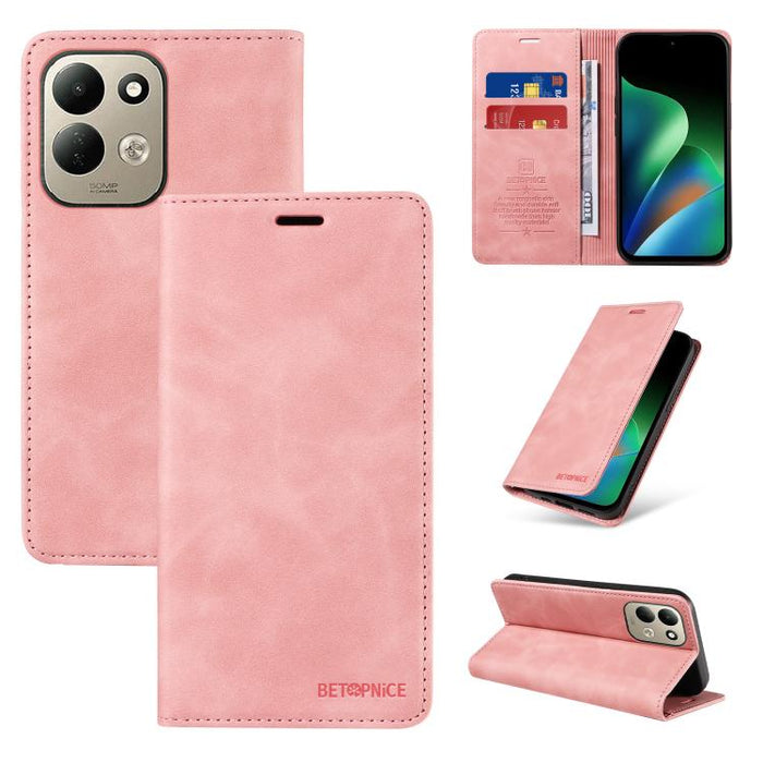 Funda de cuero antirrobo con protección RFID BETOPNICE, For Redmi 15a 5G