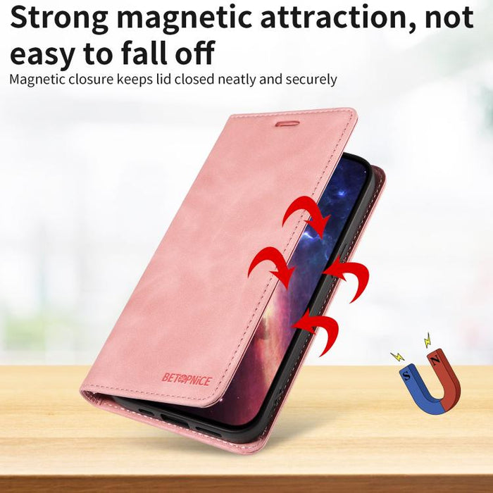 Funda de cuero antirrobo con protección RFID BETOPNICE, For Redmi 15a 5G