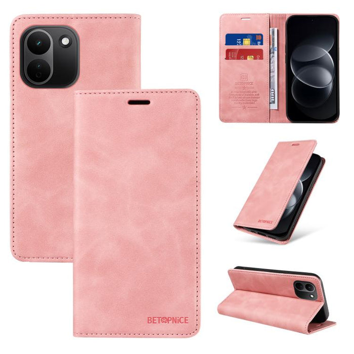 Funda de cuero antirrobo con protección RFID BETOPNICE, For Redmi 15a 5G