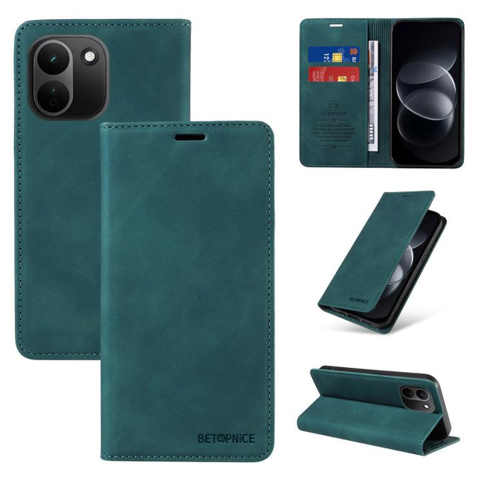 Funda de cuero antirrobo con protección RFID BETOPNICE, For Redmi 15a 5G