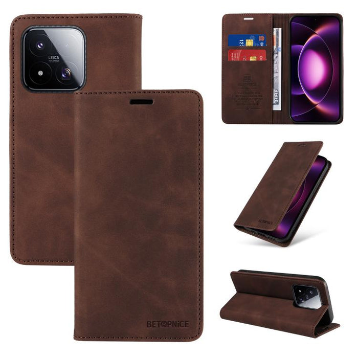 Funda de cuero antirrobo con protección RFID BETOPNICE, For Xiaomi 17 Max 5G, For Xiaomi 17T Pro 5G, For Xiaomi 17T 5G
