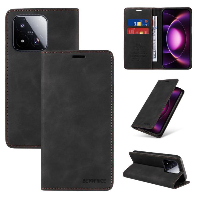 Funda de cuero antirrobo con protección RFID BETOPNICE, For Xiaomi 17 Max 5G, For Xiaomi 17T Pro 5G, For Xiaomi 17T 5G