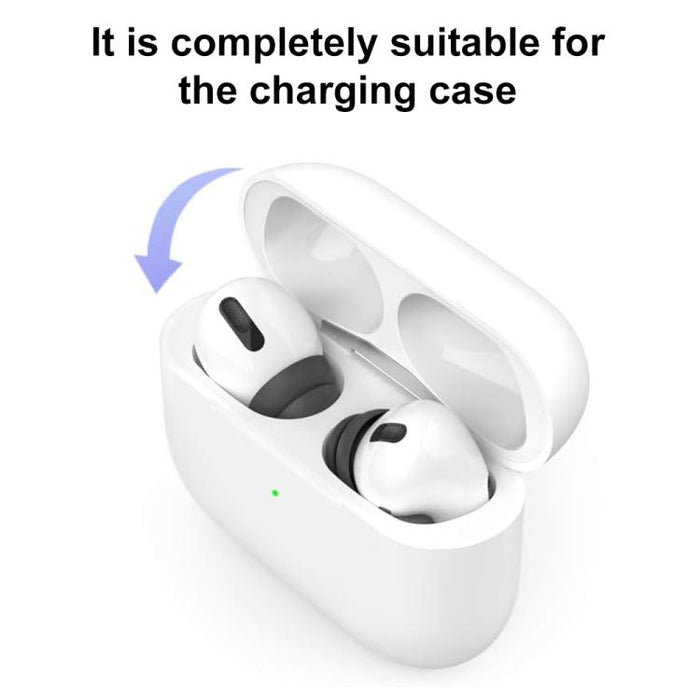 Kit de 3 pares de almohadillas de silicona con reducción de ruido XDcase, tamaños S/M/L, cepillo de limpieza (color aleatorio)., For AirPods Pro 1 / 2