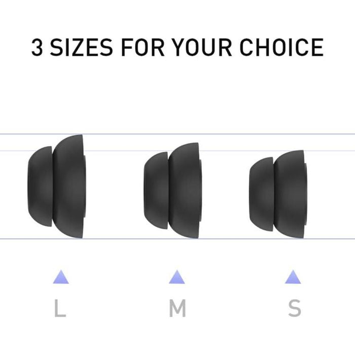 Kit de 3 pares de almohadillas de silicona con reducción de ruido XDcase, tamaños S/M/L, cepillo de limpieza (color aleatorio)., For AirPods Pro 1 / 2