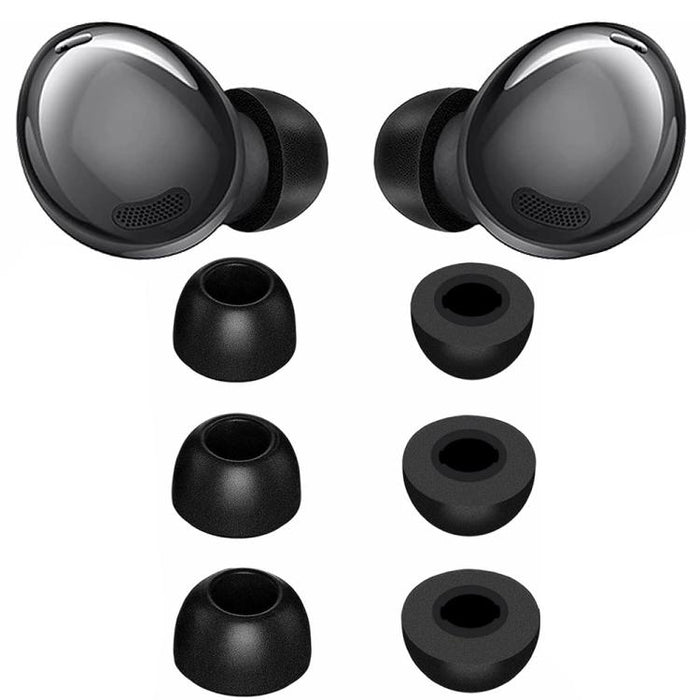 Kit de 3 pares de almohadillas de espuma viscoelástica de repuesto XDcase, tamaños S/M/L, cepillo de limpieza de color aleatorio, For Galaxy Buds Pro / R190