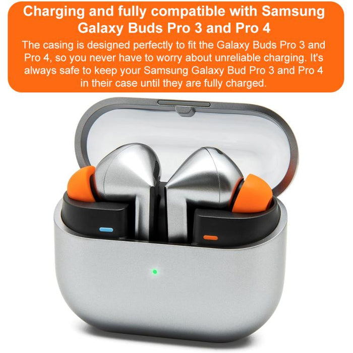 Kit de 4 pares de almohadillas de espuma viscoelástica de repuesto XDcase, tamaños XS/S/M/L, cepillo de limpieza de color aleatorio, For Galaxy Buds3 Pro / Buds4 Pro