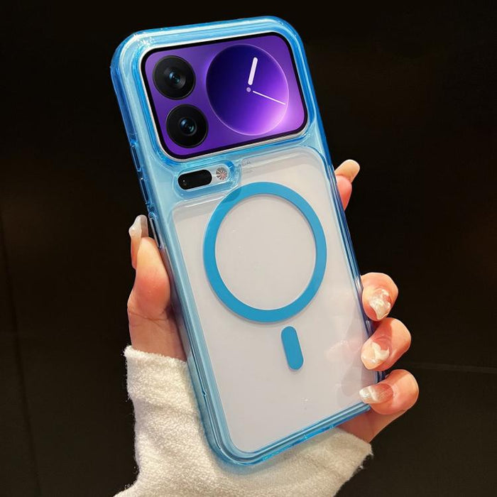 Funda para teléfono transparente magnética de TPU híbrida con orificios precisos y resistente a los golpes., For Xiaomi 17 Pro Max, For Xiaomi 17 Pro
