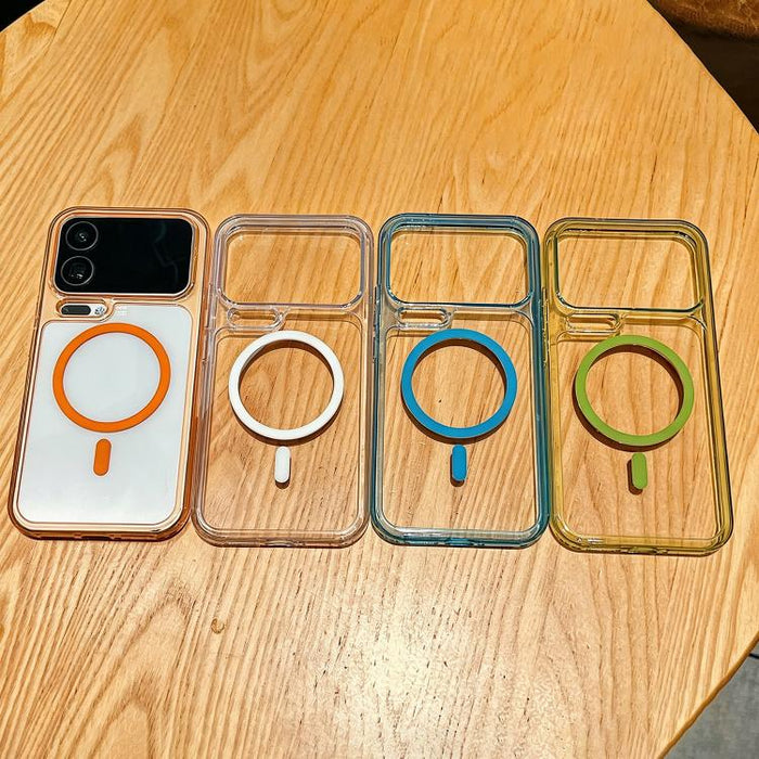 Funda para teléfono transparente magnética de TPU híbrida con orificios precisos y resistente a los golpes., For Xiaomi 17 Pro Max, For Xiaomi 17 Pro