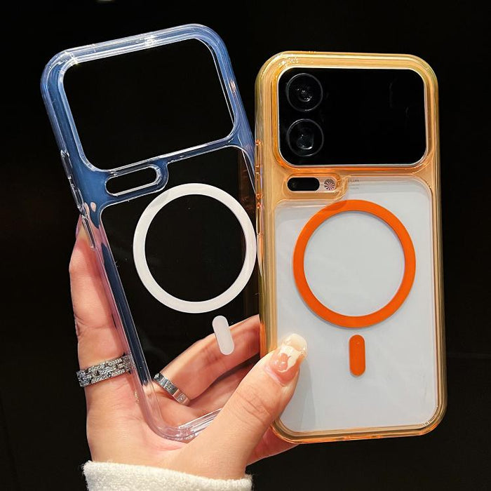 Funda para teléfono transparente magnética de TPU híbrida con orificios precisos y resistente a los golpes., For Xiaomi 17 Pro Max, For Xiaomi 17 Pro