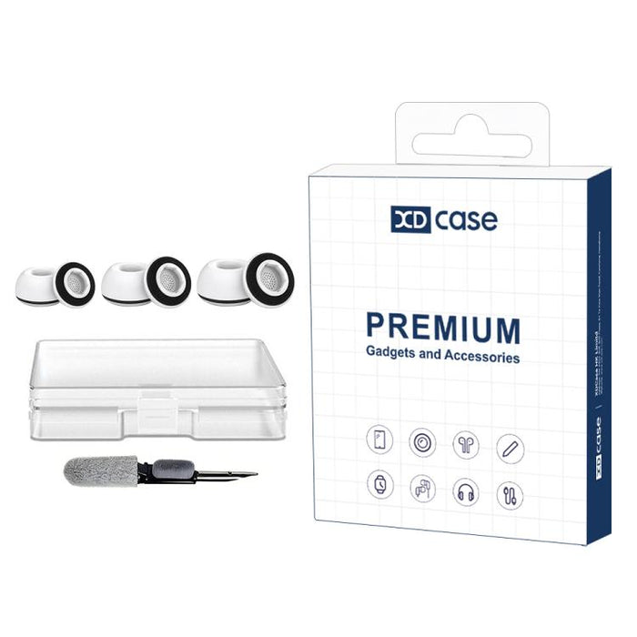 Kit de 3 pares de almohadillas de silicona de repuesto para auriculares XDcase, tamaños S/M/L, cepillo de limpieza de color aleatorio, For AirPods Pro 3