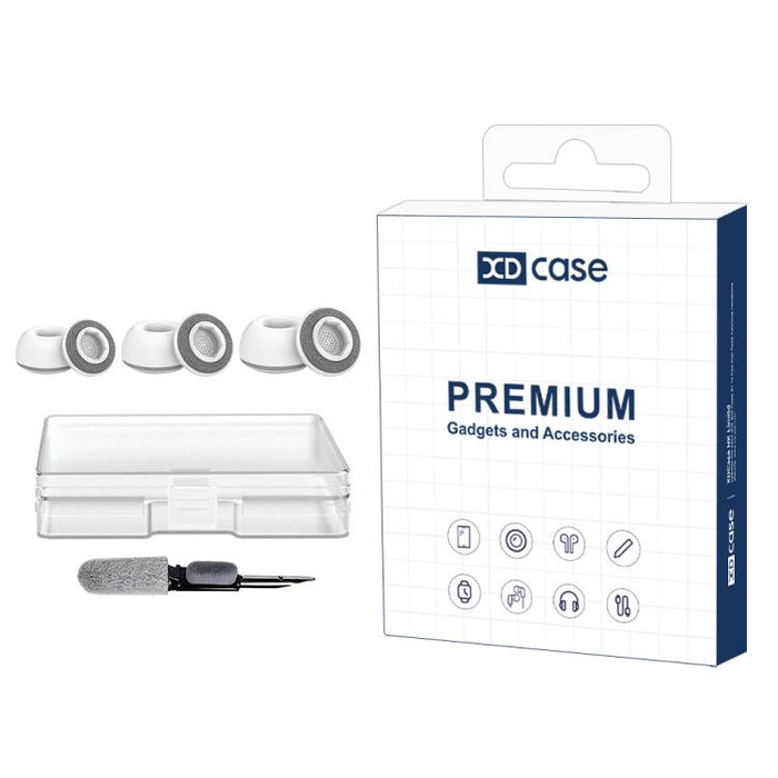 Kit de 3 pares de almohadillas de silicona de repuesto para auriculares XDcase, tamaños S/M/L, cepillo de limpieza de color aleatorio, For AirPods Pro 3