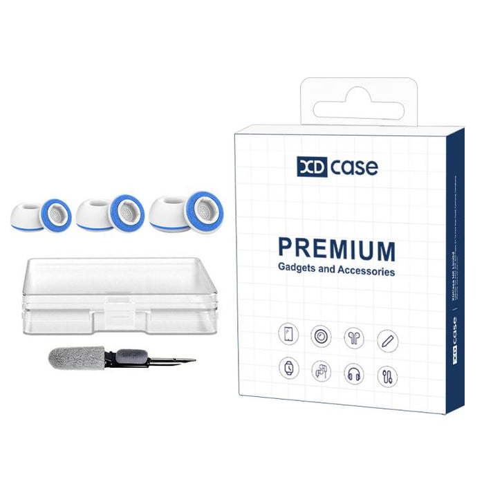 Kit de 3 pares de almohadillas de silicona de repuesto para auriculares XDcase, tamaños S/M/L, cepillo de limpieza de color aleatorio, For AirPods Pro 3