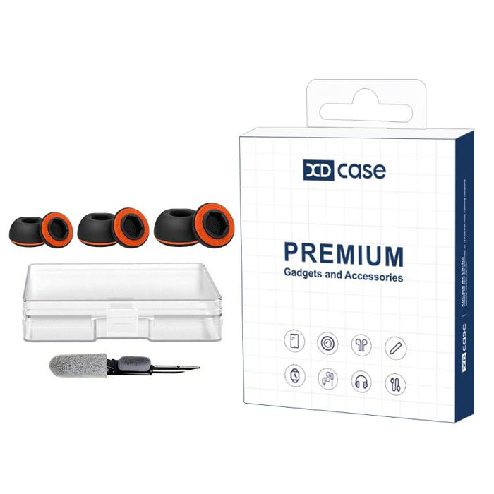 Kit de 3 pares de almohadillas de silicona de repuesto para auriculares XDcase, tamaños S/M/L, cepillo de limpieza de color aleatorio, For AirPods Pro 3