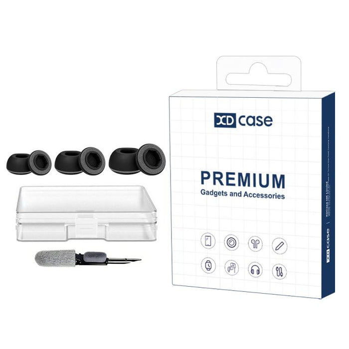 Kit de 3 pares de almohadillas de silicona de repuesto para auriculares XDcase, tamaños S/M/L, cepillo de limpieza de color aleatorio, For AirPods Pro 3