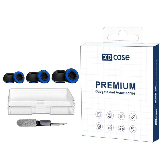 Kit de 3 pares de almohadillas de silicona de repuesto para auriculares XDcase, tamaños S/M/L, cepillo de limpieza de color aleatorio, For AirPods Pro 3