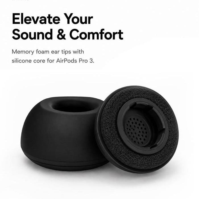 Kit de 3 pares de almohadillas de silicona de repuesto para auriculares XDcase, tamaños S/M/L, cepillo de limpieza de color aleatorio, For AirPods Pro 3