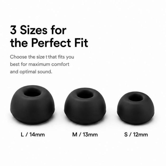 Kit de 3 pares de almohadillas de silicona de repuesto para auriculares XDcase, tamaños S/M/L, cepillo de limpieza de color aleatorio, For AirPods Pro 3