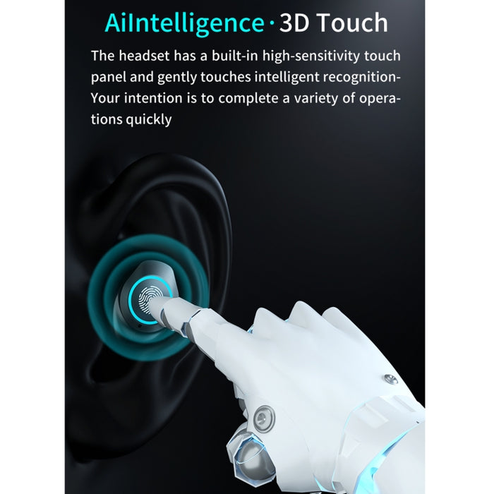 M17 Bluetooth 5.1 Pantalla LED Auricular Bluetooth inalámbrico impermeable táctil con caja de carga