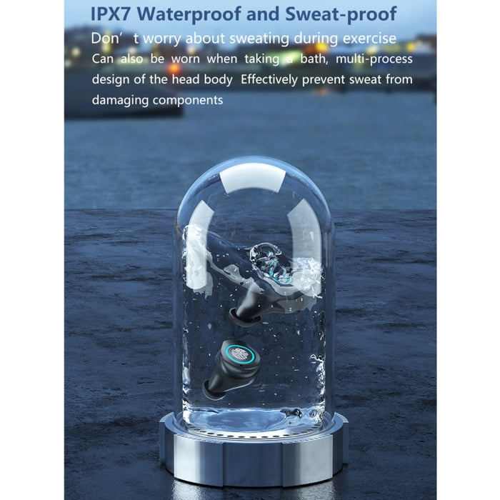 M17 Bluetooth 5.1 Pantalla LED Auricular Bluetooth inalámbrico impermeable táctil con caja de carga