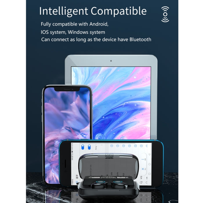 M17 Bluetooth 5.1 Pantalla LED Auricular Bluetooth inalámbrico impermeable táctil con caja de carga