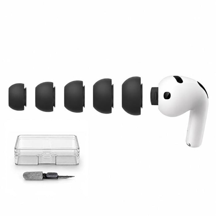 Kit de 5 pares de almohadillas de silicona de repuesto para auriculares XDcase, tamaños L/M/S/XS/XXS, For AirPods Pro 3