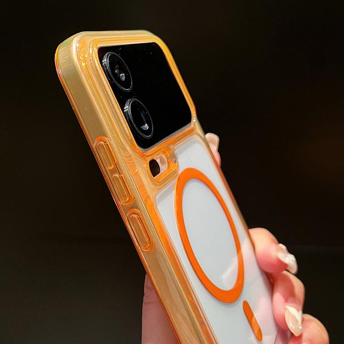 Funda para teléfono transparente magnética de TPU híbrida acrílica con orificios precisos y resistente a los golpes, con cordón., For Xiaomi 17 Pro Max, For Xiaomi 17 Pro