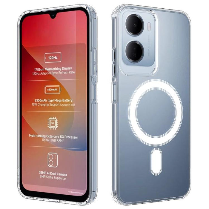 Funda para teléfono MagSafe de acrílico transparente, PC e híbrida de TPU., For Redmi 15a 5G / R70 5G / R70m 5G, For Redmi Turbo 5 Max/Poco X8 Pro Max, For Redmi Turbo 5 / Poco X8 Pro 5G, For Redmi Note 15 Pro+ 5G Global                                ...