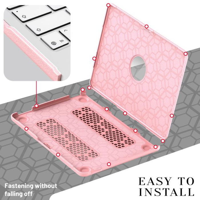Funda protectora para portátil con soporte magnético y textura de tela Pro, For MacBook Neo 13 inch 2026 A18 Pro A3404