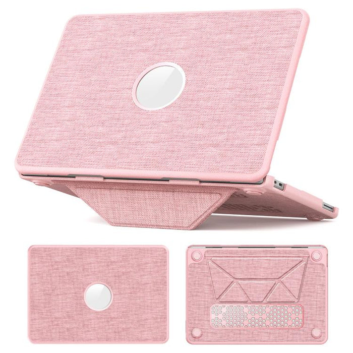 Funda protectora para portátil con soporte magnético y textura de tela Pro, For MacBook Neo 13 inch 2026 A18 Pro A3404