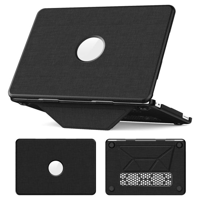 Funda protectora para portátil con soporte magnético y textura de tela Pro, For MacBook Neo 13 inch 2026 A18 Pro A3404