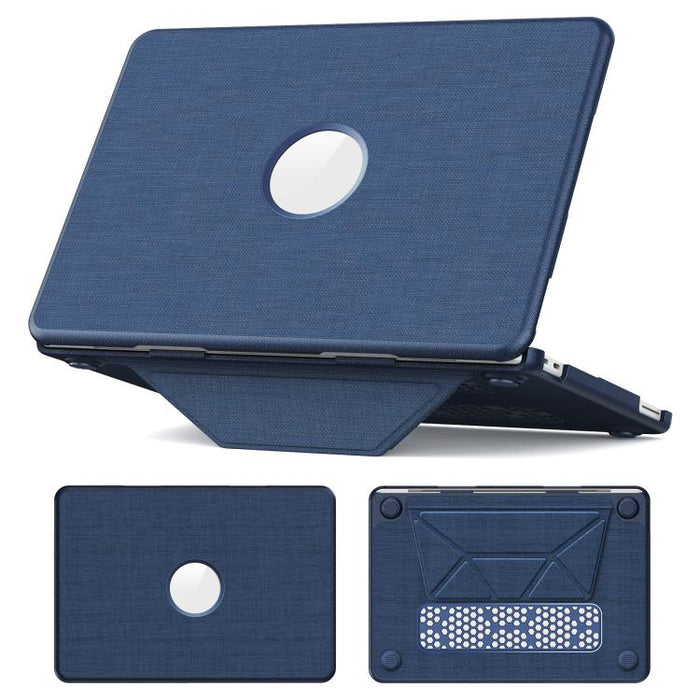 Funda protectora para portátil con soporte magnético y textura de tela Pro, For MacBook Neo 13 inch 2026 A18 Pro A3404