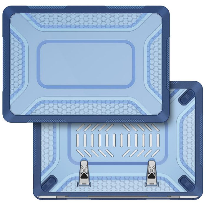 Funda protectora híbrida de PC, TPU, panal de abeja y soporte metálico para portátil, For MacBook Neo 13 inch 2026 A18 Pro A3404