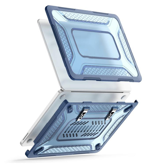 Funda protectora híbrida de PC, TPU, panal de abeja y soporte metálico para portátil, For MacBook Neo 13 inch 2026 A18 Pro A3404