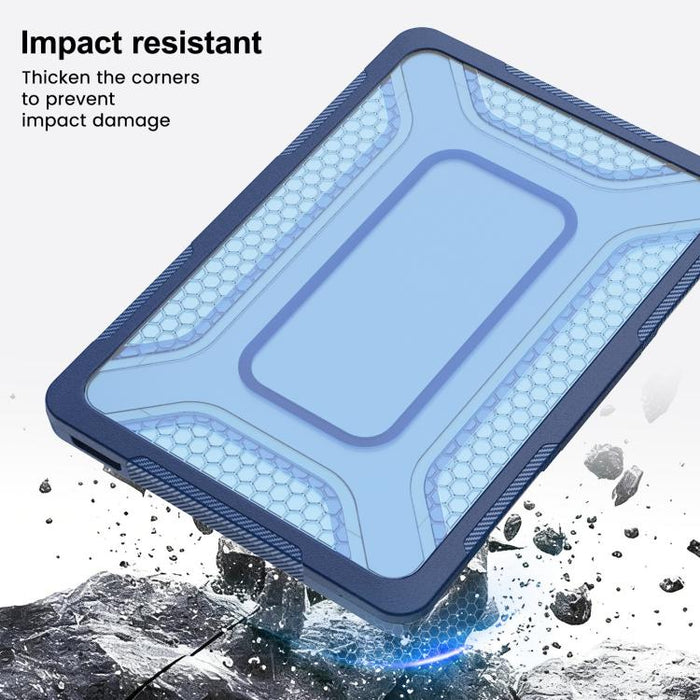 Funda protectora híbrida de PC, TPU, panal de abeja y soporte metálico para portátil, For MacBook Neo 13 inch 2026 A18 Pro A3404