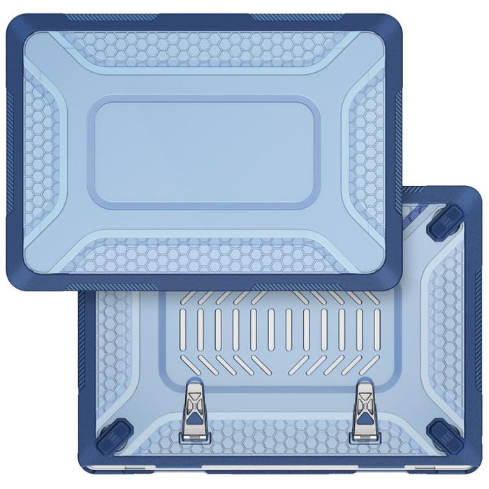 Funda protectora híbrida de PC, TPU, panal de abeja y soporte metálico para portátil, For MacBook Neo 13 inch 2026 A18 Pro A3404