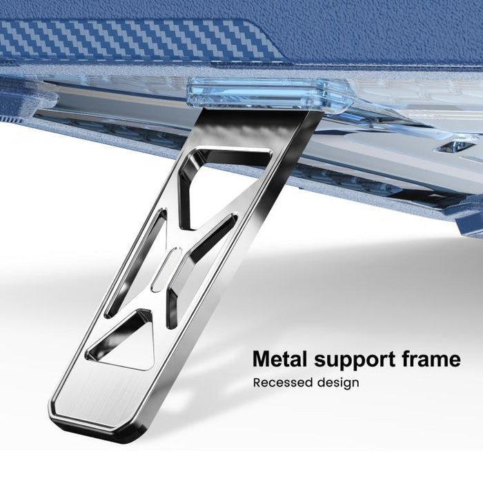 Funda protectora híbrida de PC, TPU, panal de abeja y soporte metálico para portátil, For MacBook Neo 13 inch 2026 A18 Pro A3404