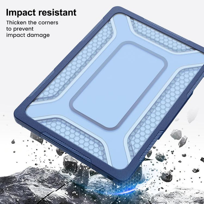 Funda protectora híbrida de PC, TPU, panal de abeja y soporte metálico para portátil, For MacBook Neo 13 inch 2026 A18 Pro A3404