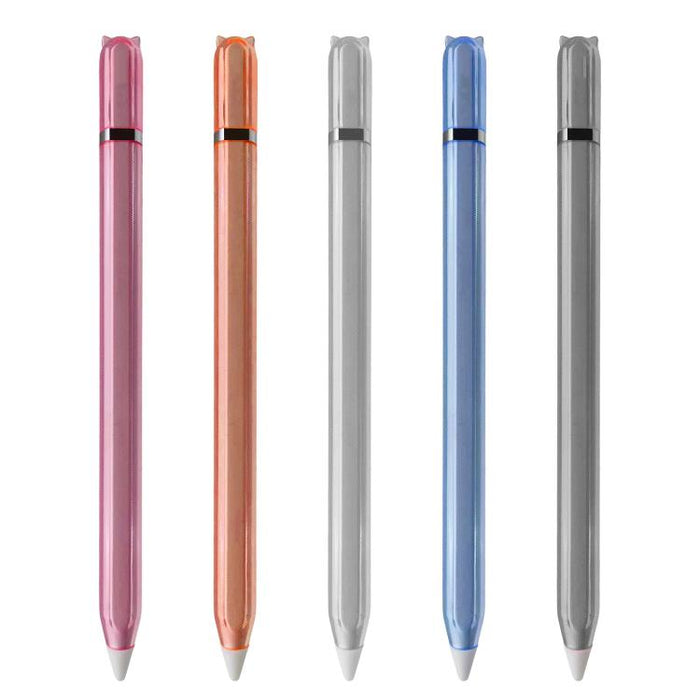 Funda protectora de silicona TPU transparente con diseño de gatito para lápiz óptico, For Apple Pencil 2 / Pro