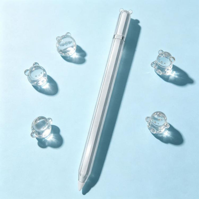 Funda protectora de silicona TPU transparente para lápiz óptico Big Bear, For Apple Pencil 2 / Pro