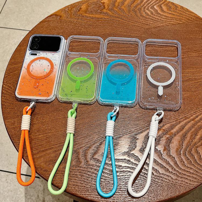 Funda magnética para teléfono con orificios precisos, resistente a los golpes y fabricada con resina epoxi degradada, con cordón., For Xiaomi 17 Pro Max, For Xiaomi 17 Pro
