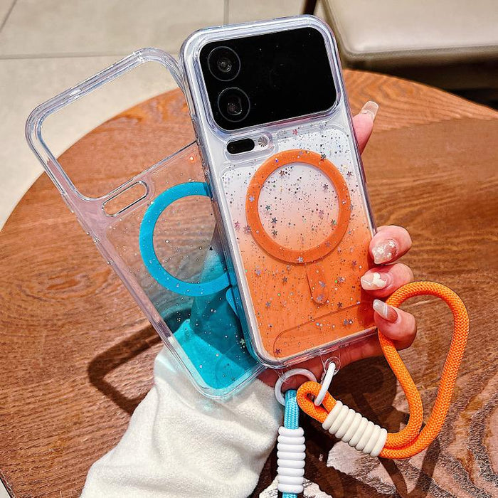 Funda magnética para teléfono con orificios precisos, resistente a los golpes y fabricada con resina epoxi degradada, con cordón., For Xiaomi 17 Pro Max, For Xiaomi 17 Pro