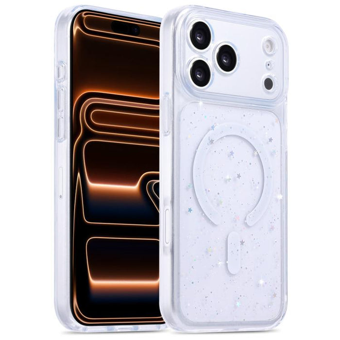 Funda magnética para teléfono con resina epoxi degradada, resistente a los golpes y con orificios precisos., For iPhone 17 Pro Max, For iPhone 17 Pro, For iPhone 17, For iPhone Air