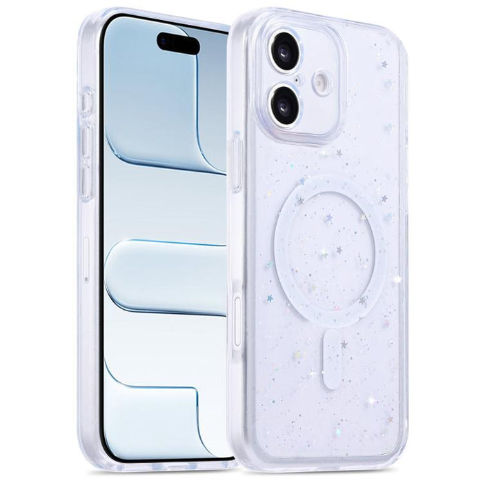 Funda magnética para teléfono con resina epoxi degradada, resistente a los golpes y con orificios precisos., For iPhone 17 Pro Max, For iPhone 17 Pro, For iPhone 17, For iPhone Air