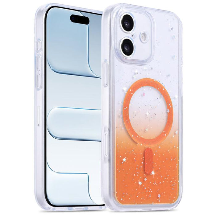 Funda magnética para teléfono con resina epoxi degradada, resistente a los golpes y con orificios precisos., For iPhone 17 Pro Max, For iPhone 17 Pro, For iPhone 17, For iPhone Air