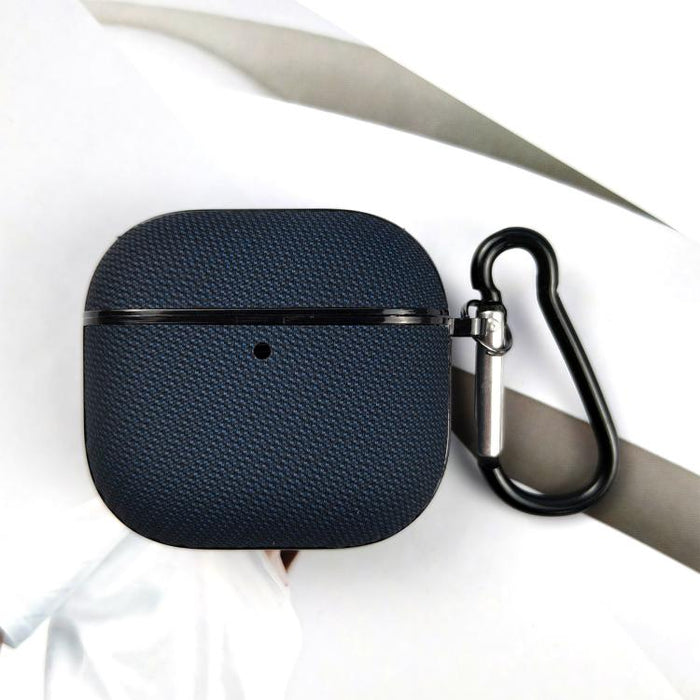 Funda protectora para auriculares de cuero de doble hebra de tejido técnico, For AirPods Pro 3, For AirPods 4, For AirPods Pro 2, For AirPods 3, For AirPods Pro, For AirPods 2 / 1