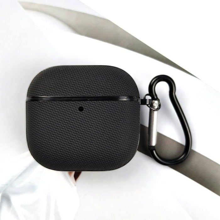 Funda protectora para auriculares de cuero de doble hebra de tejido técnico, For AirPods Pro 3, For AirPods 4, For AirPods Pro 2, For AirPods 3, For AirPods Pro, For AirPods 2 / 1