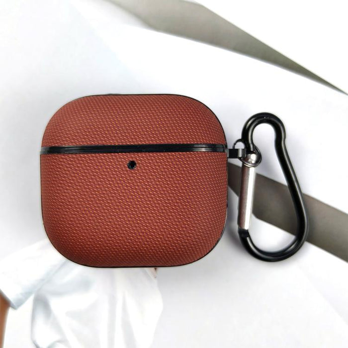 Funda protectora para auriculares de cuero de doble hebra de tejido técnico, For AirPods Pro 3, For AirPods 4, For AirPods Pro 2, For AirPods 3, For AirPods Pro, For AirPods 2 / 1