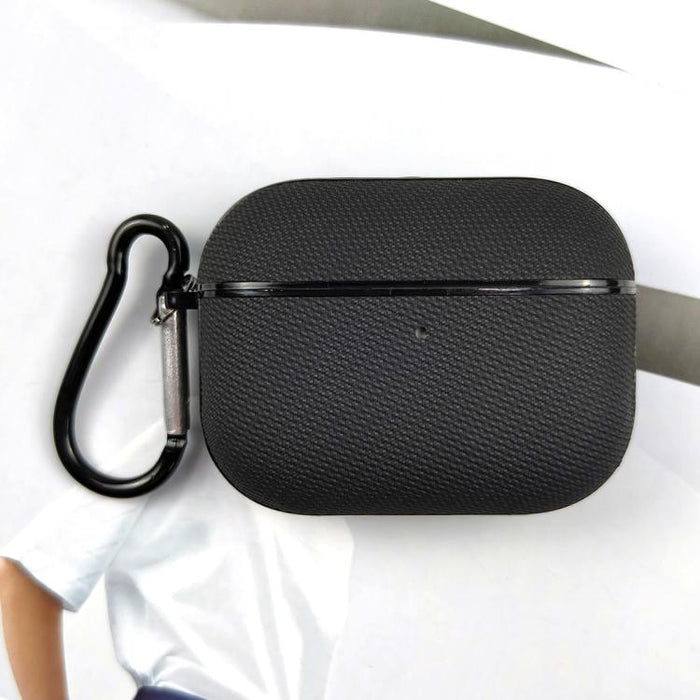 Funda protectora para auriculares de cuero de doble hebra de tejido técnico, For AirPods Pro 3, For AirPods 4, For AirPods Pro 2, For AirPods 3, For AirPods Pro, For AirPods 2 / 1